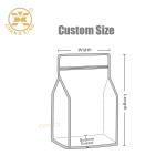 500g 1kg 2kg Sustainable Bread Packaging Green White Flat Bottom Packaging Bag
