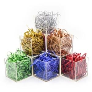 Wholesale Flashing Shining Raffia Paper Shreds Gift Packing Shredded Packaging Filler from china suppliers