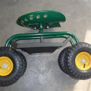 Wholesale Steel Garden Cart Rolling Work Seat Steerable Rolling Work Seat Metal Scooter Cart from china suppliers