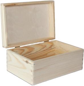 Wholesale White Decoration Large Wooden Box 20cm X 30cm Storage Keepsake Wood Box Plain from china suppliers