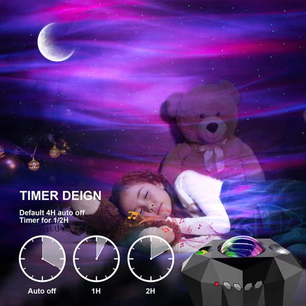 2700K USB Galaxy Projector Night Light 3D 5V Aurora Starry Sky Projector
