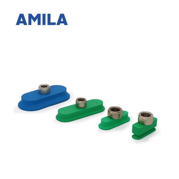 Oval Flat Vacuum Cup For Handling Metal Plate High Efficiency MAOF