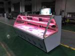 Transparent Deli Display Refrigerator With Heater Glass Door / Freshing Beef