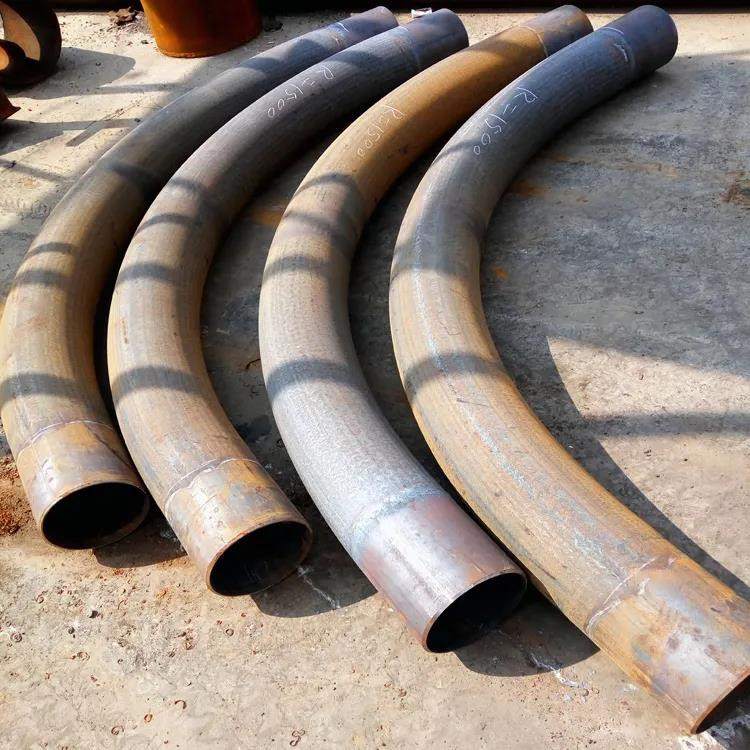 Sand Blasting Black Oil Stainless Pipe Bend 72 Inch For High Pressure