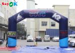 Arch Bridge Design Outdoor Sport Racing Games Inflatable Finish Line Arch / Blow