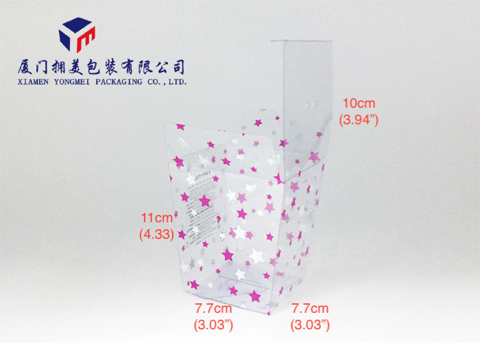 Offset Printing Trapezoid Shape Clear PVC Plastic Retail Packaging Boxes For Gifts