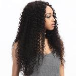 8'' Kinky Curl Middle Part 100% Brazilian Virgin Hair Lace Closure For Ladys