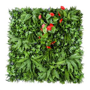 Wholesale Dark Green Hedge Artificial Green Walls Vertical Bush Panel 45mm For Garden Decoration from china suppliers