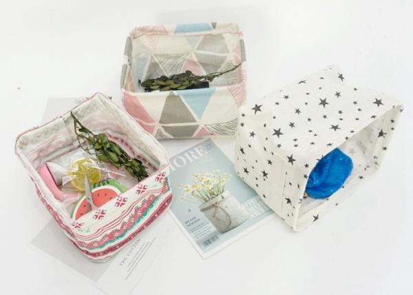 Washable Jute Packaging Bags Strong Bearing Capacity For Desktop Debris