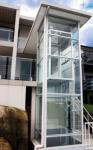Glass Door Panoramic Elevator Without Pit 250kg 3 Persons