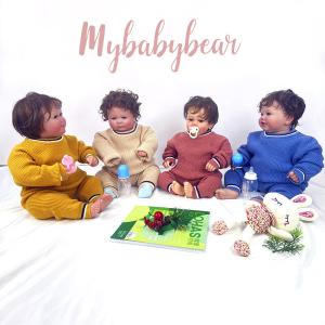Wholesale Unisex 2 Pieces Set Ribbed Knit Sweater Infant New Born Newborn Clothes Baby Girl &amp; Boys' Clothing sets for Winter from china suppliers