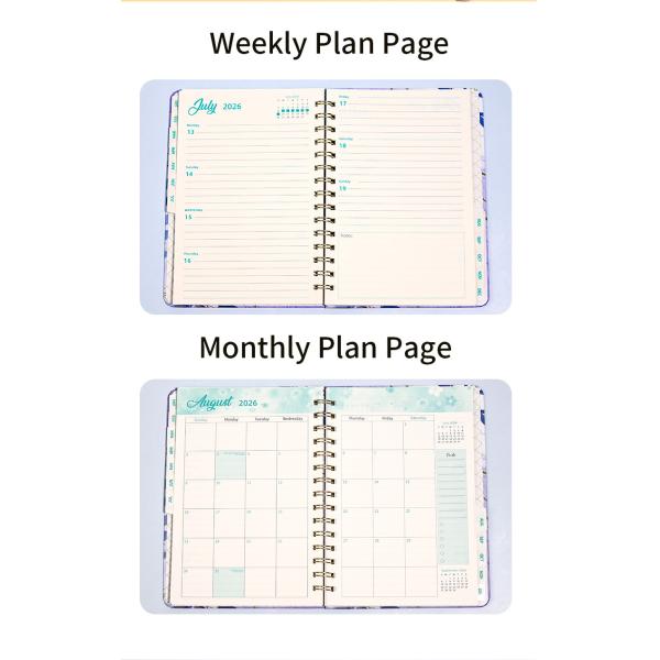 Elastic Band Closure Custom Journal Notebook in 5.8 X 8.3 Inches Size for Customer Requirements