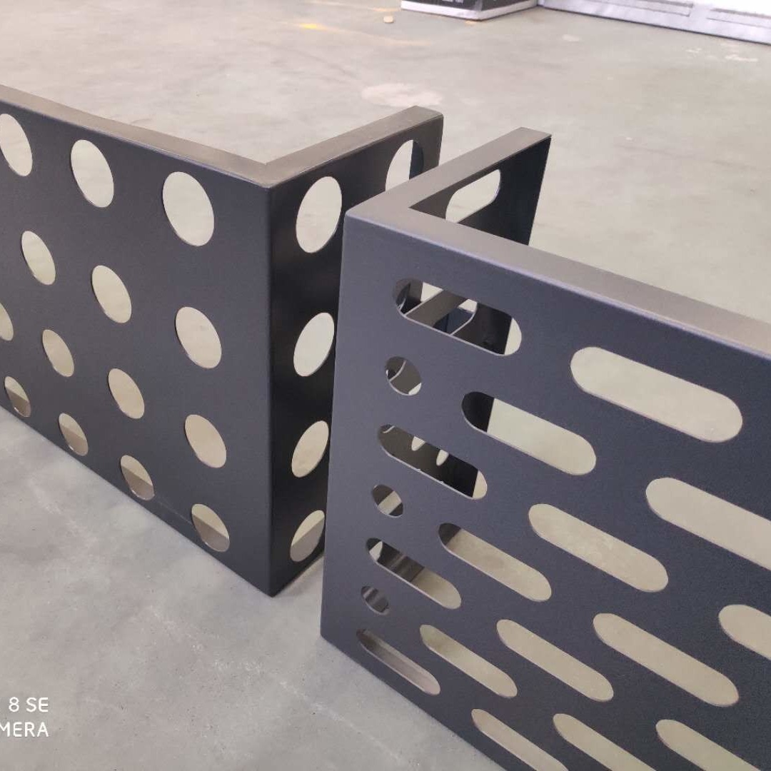 Customized Size Perforated Metal Mesh Architectural Panels Slotted Hole