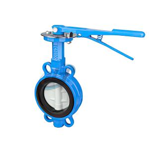 Wholesale Cast Iron Manual Soft Seal Wafer Type Butterfly Valve 6 Inch Handle Lever from china suppliers