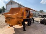 80cbm Used Concrete Trailer Pump Zoomlion Renewed Portable Cement Pump