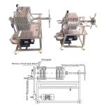 Square Gasket Stainless Steel Filter Press Plate Frame Machine for Food Sugar