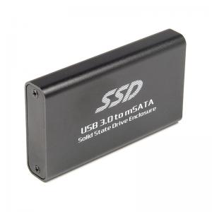 mSATA SSD to USB3.0 External Drive Case Enclosure for Full Half-size mSATA SSD JMS567 UASP