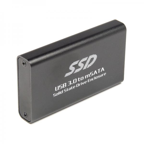 Quality mSATA SSD to USB3.0 External Drive Case Enclosure for Full Half-size mSATA SSD JMS567 UASP for sale