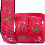 ODM Holiday Home Decor 25mm Satin Christmas Ribbon For Gift Box Package