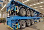 ABS Anti-lock Braking System 3 Axles Flat Bed Truck Trailer for 20FT/40FT