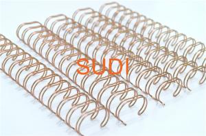 China Bronzing 320 Sheets Of 38 Mm Rose Wire O Bindings For Notebook Calendar on sale