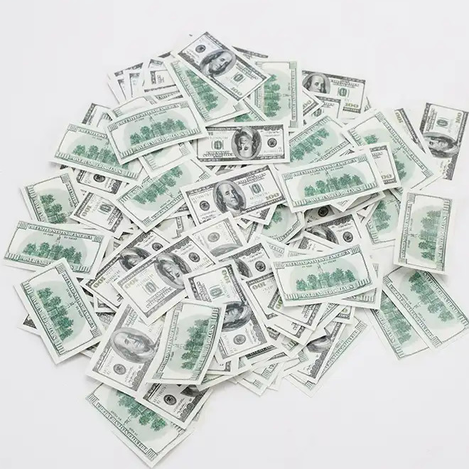 12-36 Inch Euro Money Filler Biodegradable Dollar Party Popper Confetti Cannon