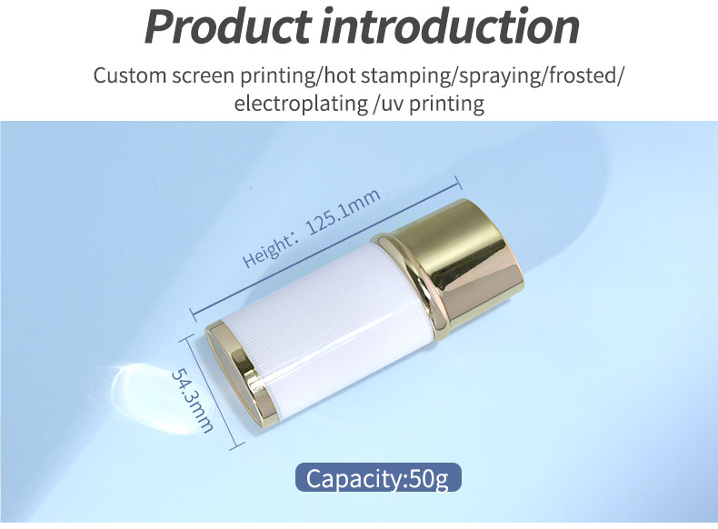 Cosmetic Sunscreen Spray Bottle 30ml 50ml Plastic Screw Cap Bottle For Sun Protection