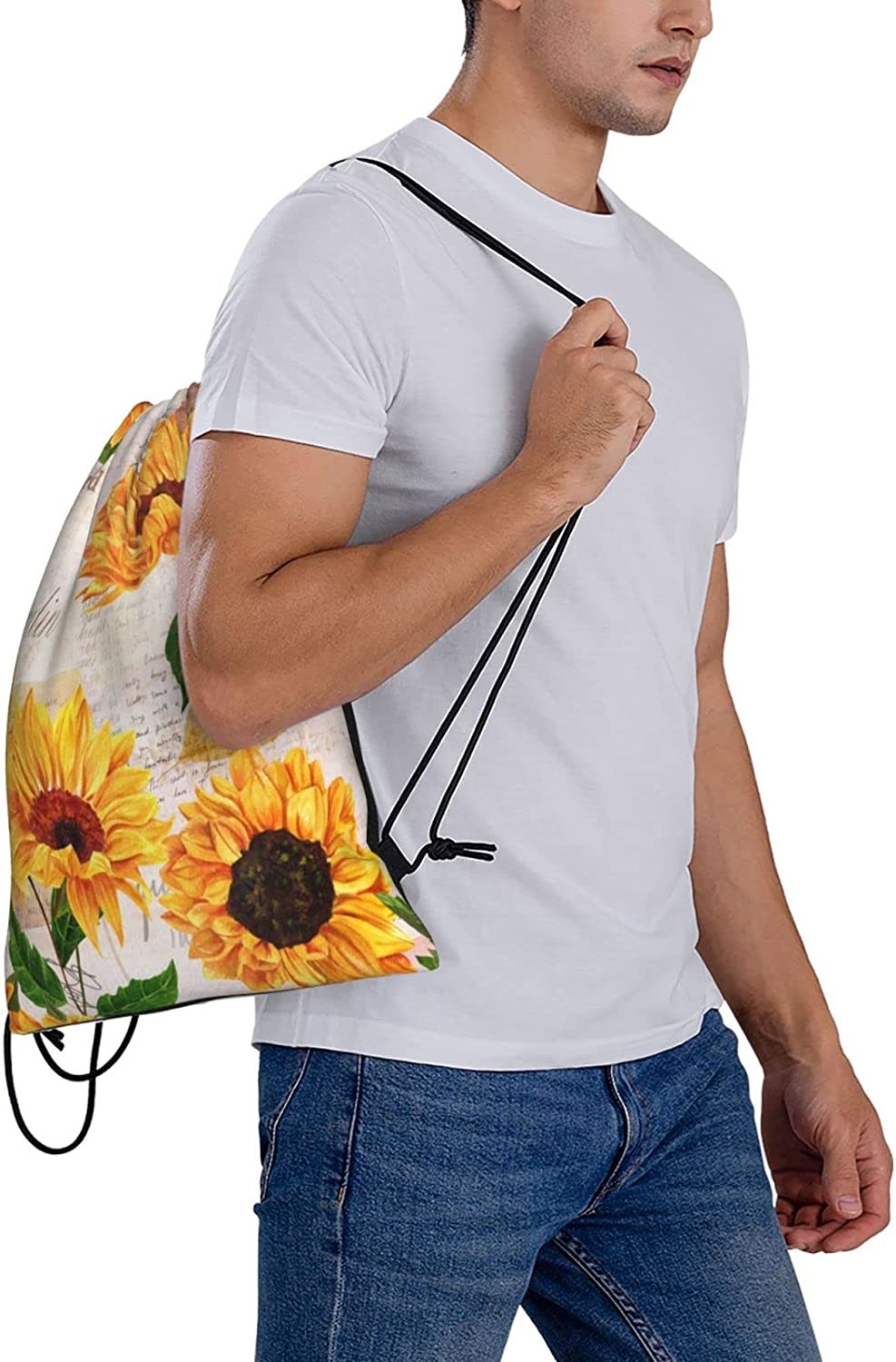 Lightweight Durale Smooth Waterproof Drawstring Backpack For Men Women Kids
