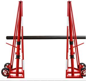 Wholesale Hydraulic Cable Drum Jack Heavy Load Hydraulic Cable Reel Stand from china suppliers