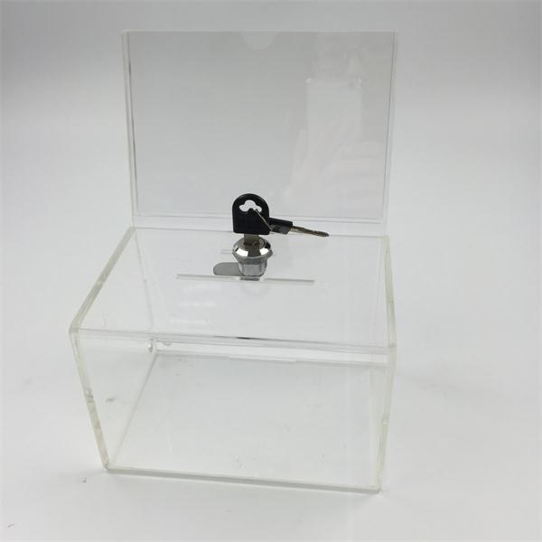 Perspex Suggestion/Donation Box with lock