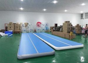 Wholesale Floating Water Blue Inflatable Sports Games Air Track Tumbling Mat For Gymnastics from china suppliers