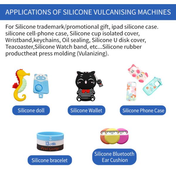 70T Automatic Silicone Vulcanizing Machine Heat Press Machine for Making Coin Purse