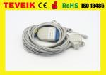 Medical use 10 lead ekg cable ,snap ecg cable, compatible Siemens / Hellige ekg
