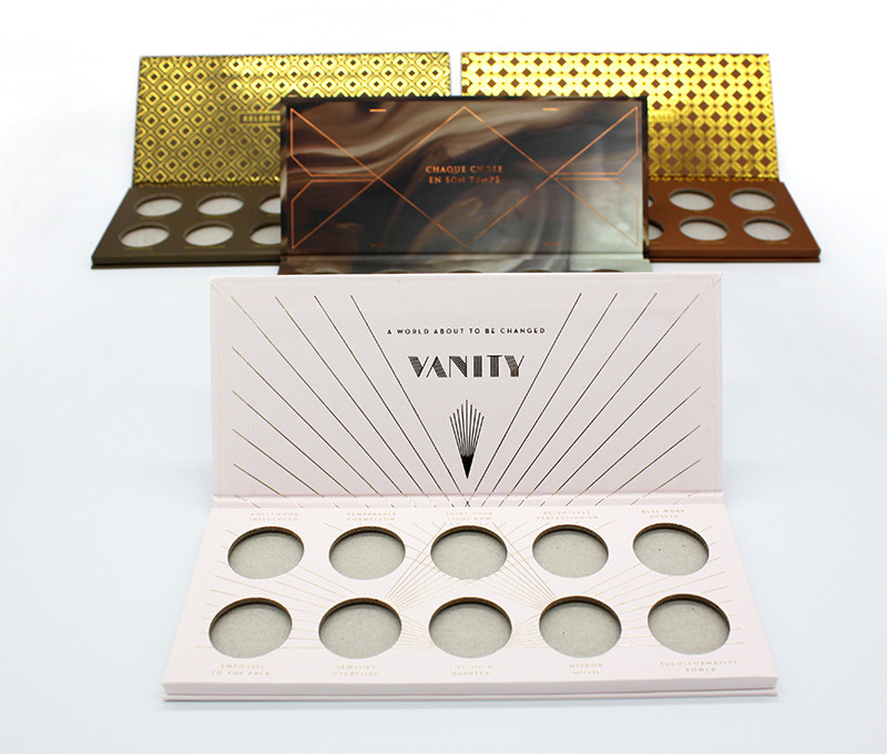 Sustainable Custom Eyeshadow Packaging 27mm 10 Pans Empty Cosmetic Containers
