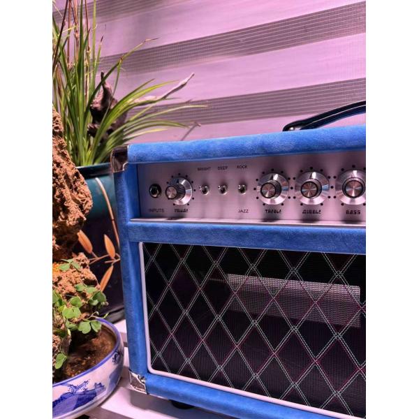 Custom Dumble CLONE Steel String Singer Head 20W 50W 100W with Suede Brown Color, Grand Amplifier SSS Model