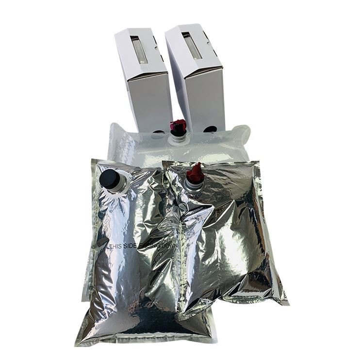Aseptic 1L 2L 3L 5L 10L Wine Bib Bag In Box Dispenser With Tap