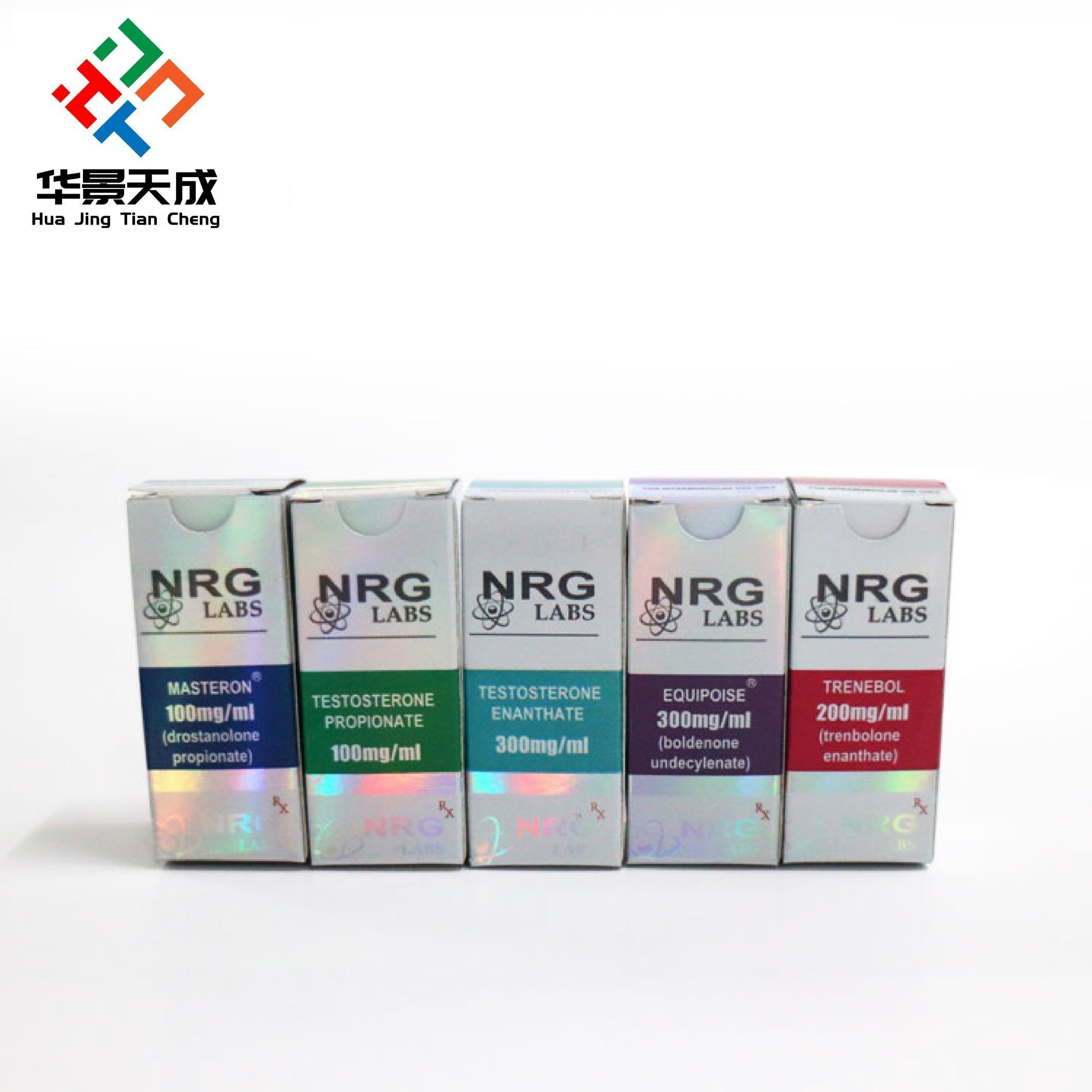 300g Paper Packaging Pharmaceutical Glass Vials Box Bodybuilding Printing 10ml Labels Boxes