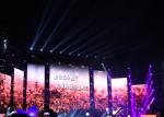 SMD 2525 / SMD1921 Outdoor Rental Led Display P4.81 Slim Cabinet 43222 dot/㎡