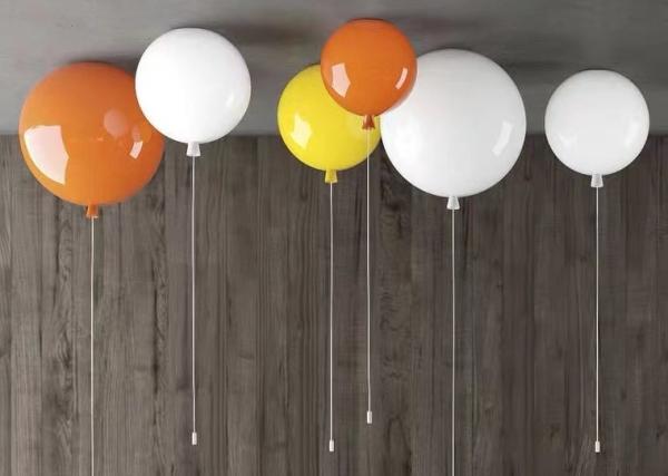 Romantic Kids Children Bed Room Pendant Light Colourful Glass Balloon Led
