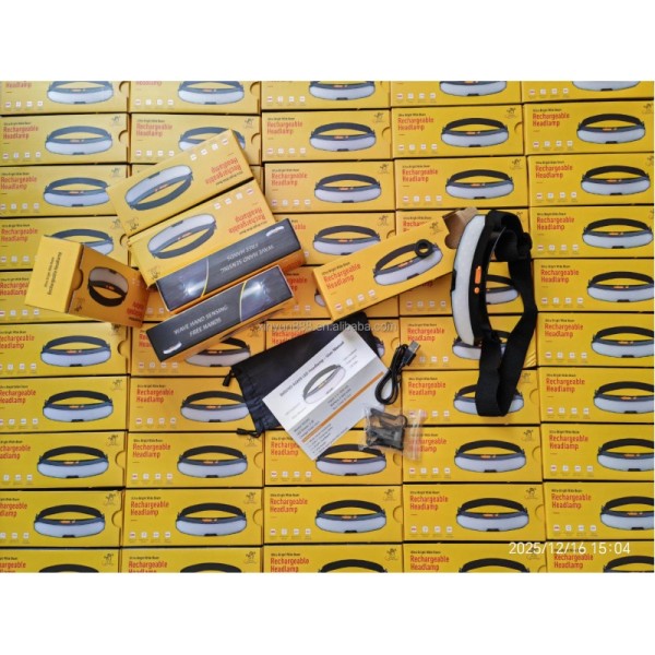 Source Factory Direct Sale Outdoor Lighting Tools Rechargeable Induction Headlight Super Bright Floodlight Camping Lamp