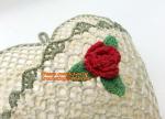Handmade Craft Stiffened Cotton Crochet Home Decorative Candy Basket Baby Photo