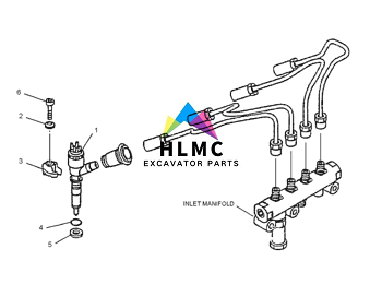 10R7676 E320D Excavator Engine Parts C4.2 C6.4 Common Rail Fuel Injector 326-4740 3264740 32F61-00022 32F6100022