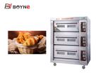 3 deck 6 trays gas bakery oven price/commercial bakery ovens for sale