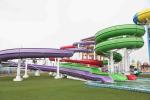 Stainless Steel Fastener FRP Spiral Water Slides For Giant Outdoor Water Park