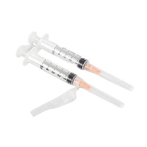 Wholesale Disposable Retractable 3 Parts Luer Lock Safety Vaccination Syringe With Safety Needle from china suppliers