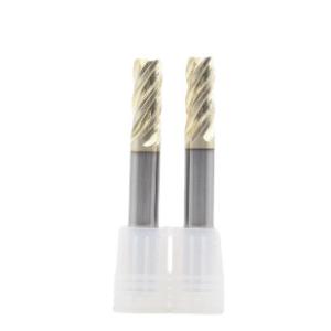 Wholesale 10*25*10*75*4T 4flutes End Mill For Stainless Steels And Titanium Alloy HT Champagne Gold Coating from china suppliers
