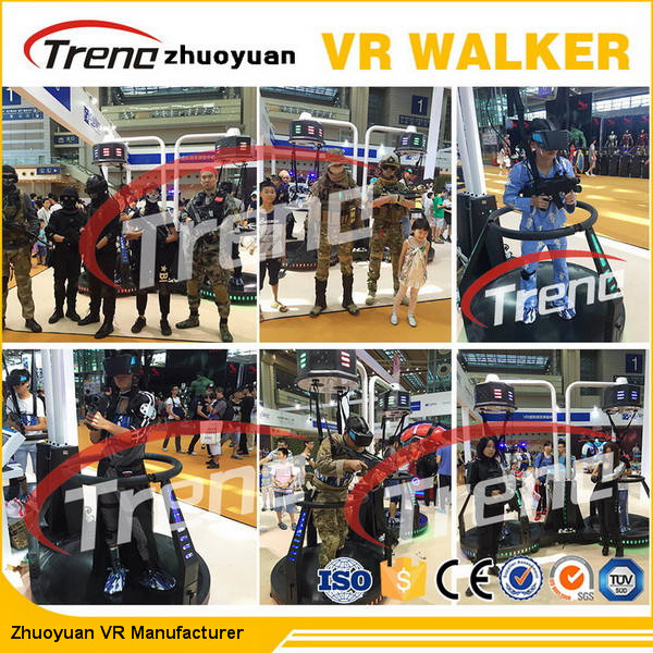 Fitness Sport Games Virtual Reality Simulator VR Treadmill With Attractive Appearance For Amusement Park