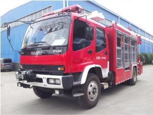 Wholesale 6 Wheeled Fire Fighting Vehicle , 177KW Emergency Fire Truck With 5T Crane from china suppliers