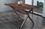 Nordic style Living room Furniture Walnut Wooden Circular Dining table in