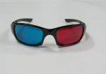 1.6mm PET Lenses Plastic Red Cyan 3D Glasses For Computer Game , Movie